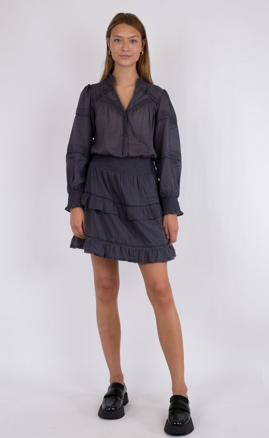 Neo Noir Kjole - Milan S Volie - Dark Grey