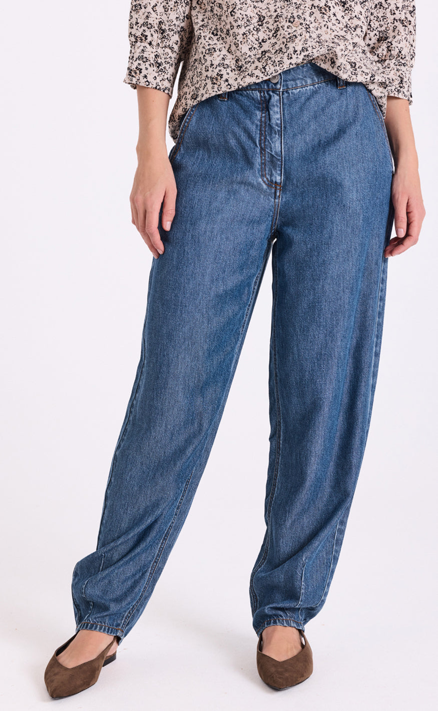 Freequent Bukser - Milo - Medium Blue Denim