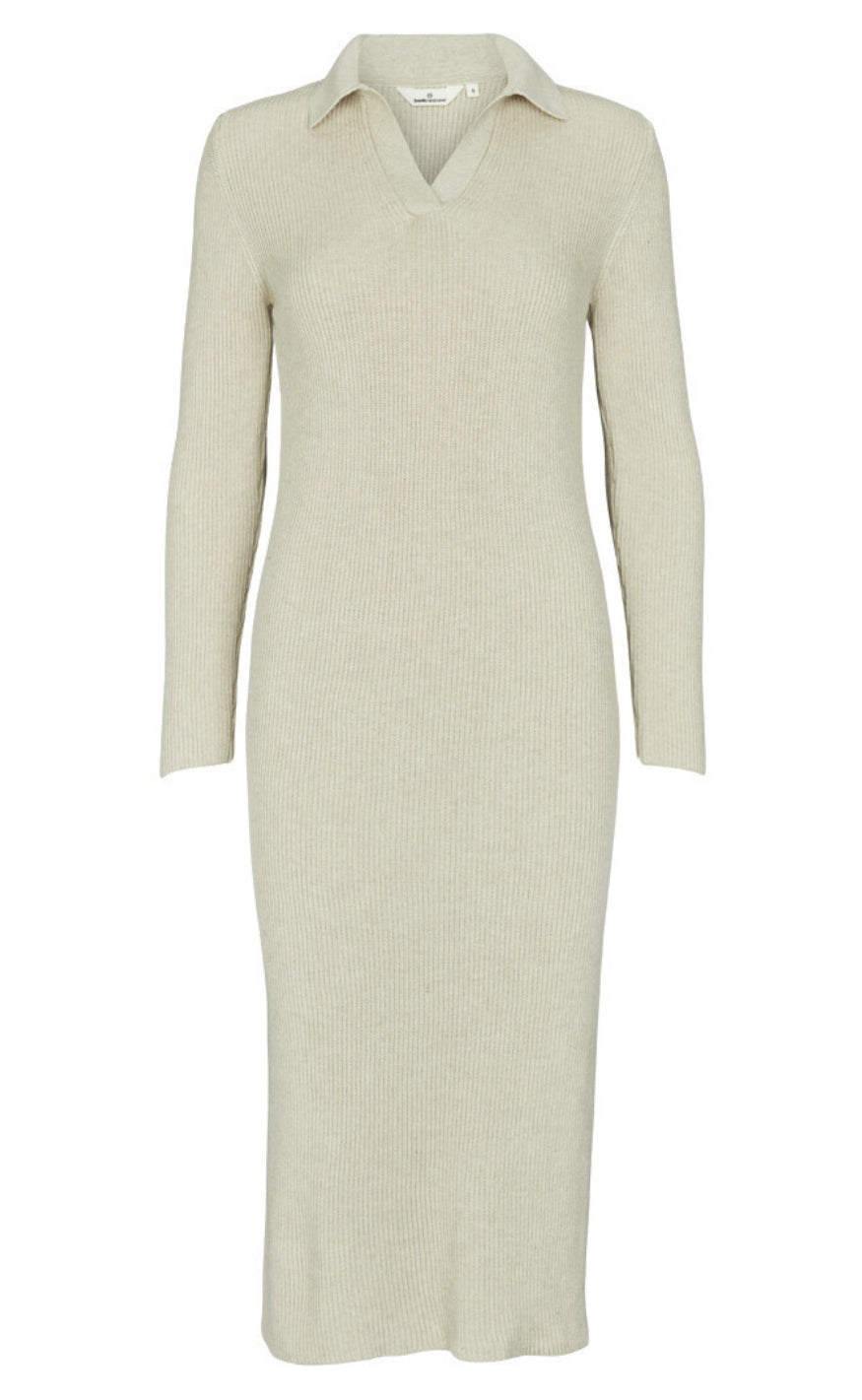 Basic Apparel Kjole - Jemima - Natural Melange