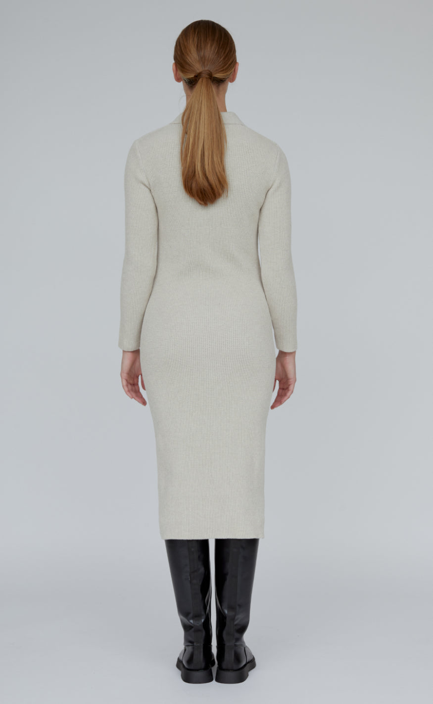 Basic Apparel Kjole - Jemima - Natural Melange