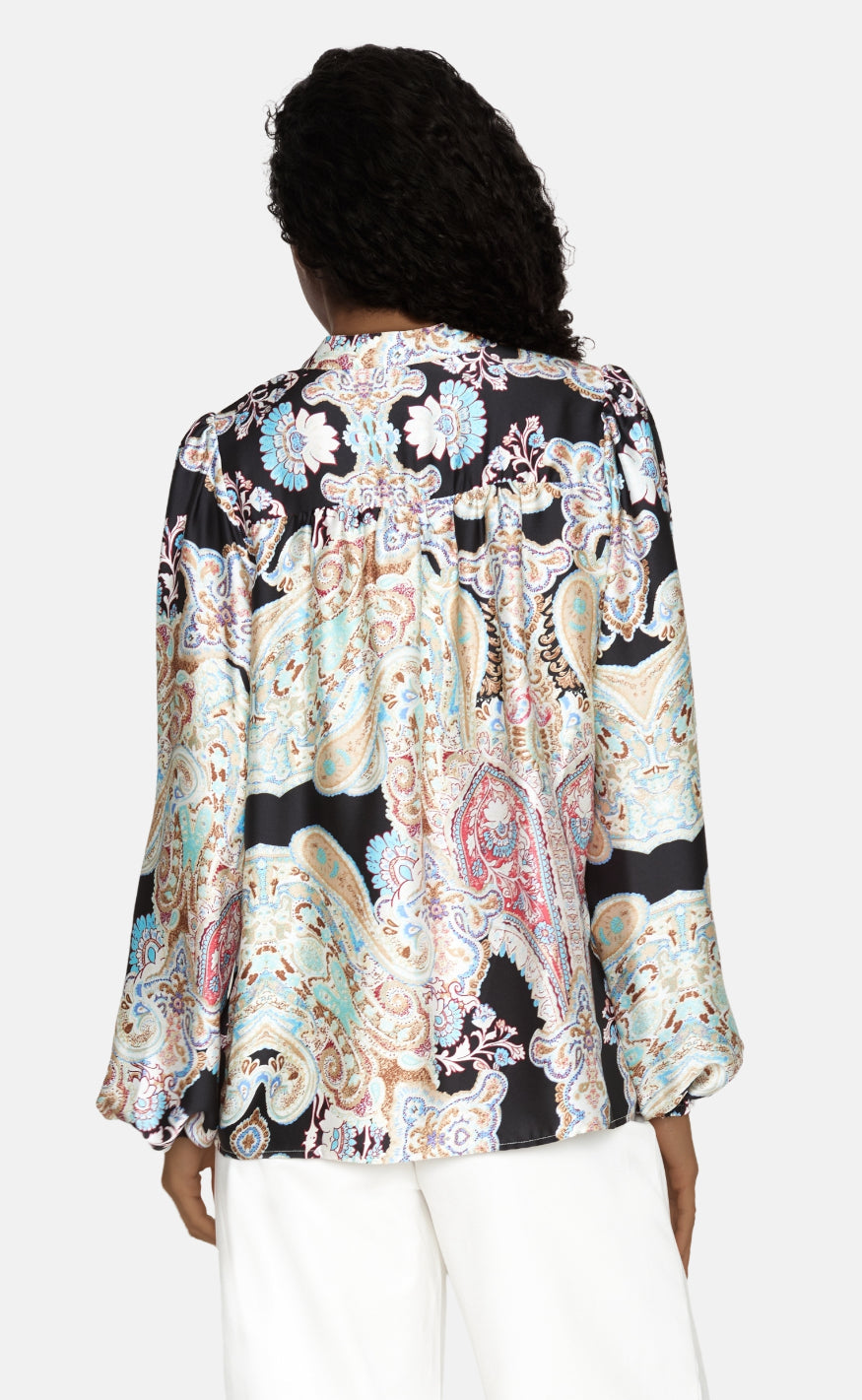 Love & Divine Bluse - Love1053-1 - Mint Paisley