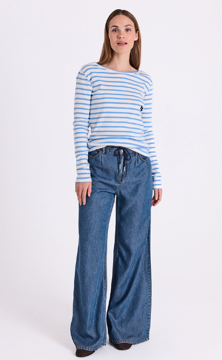 Freequent Bukser - Milo - Medium Blue Denim