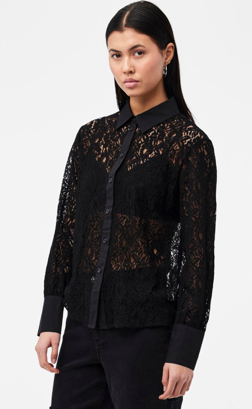 PIECES Skjorte - Mira - Black