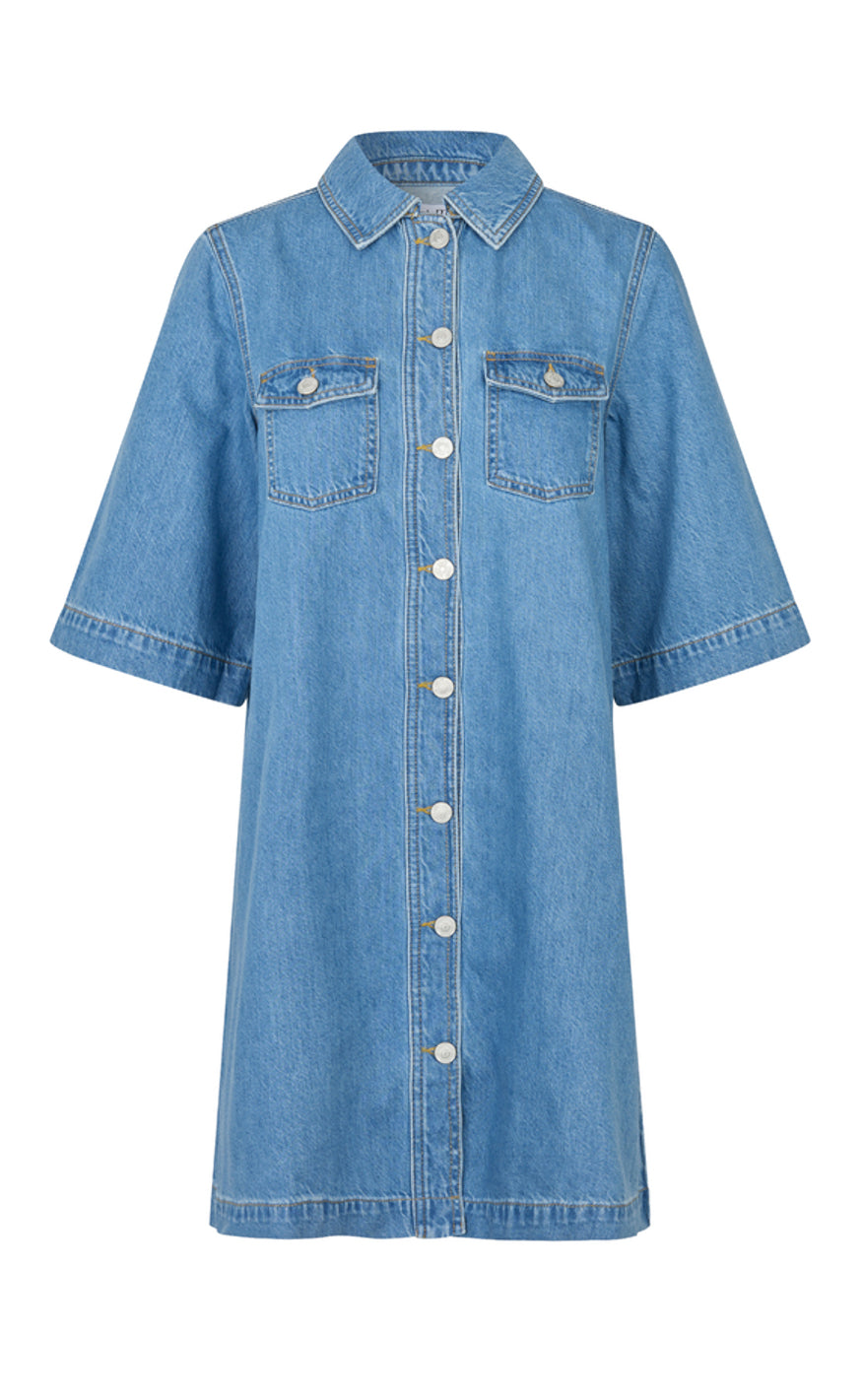 MbyM Kjole - Mira-M - Mid Vintage Blue