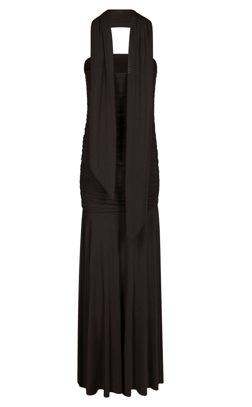 Neo Noir Kjole - Misi Mesh - Brown