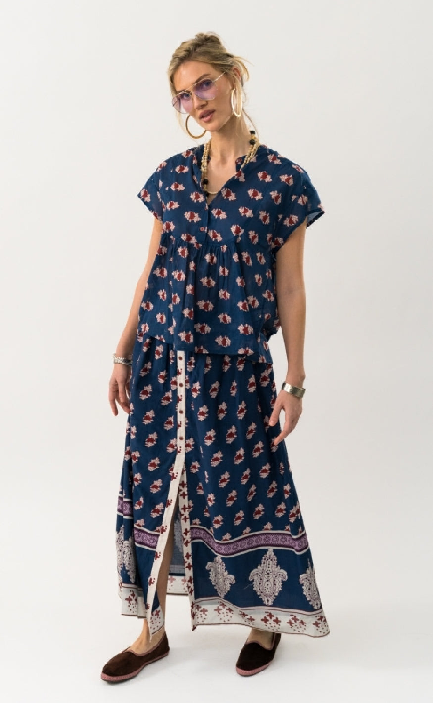 Lollys Laundry Topp - Molly - Dark Blue