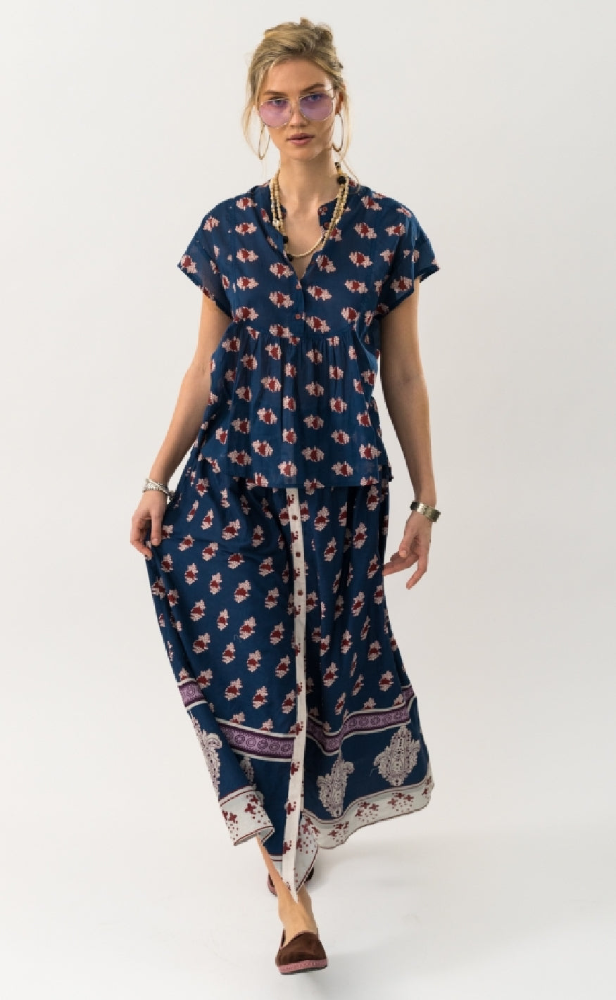 Lollys Laundry Topp - Molly - Dark Blue