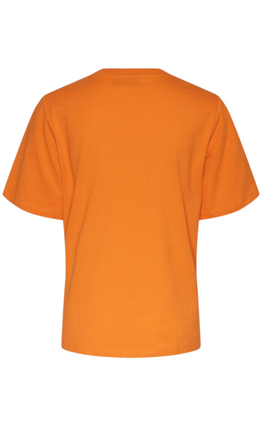 PIECES T-Shirt - Molly - Persimmon Orange