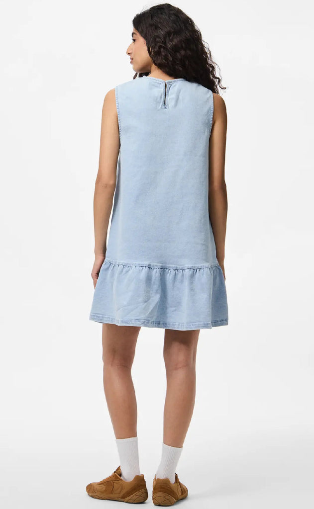 Pieces Kjole - Monica - Light Blue Denim