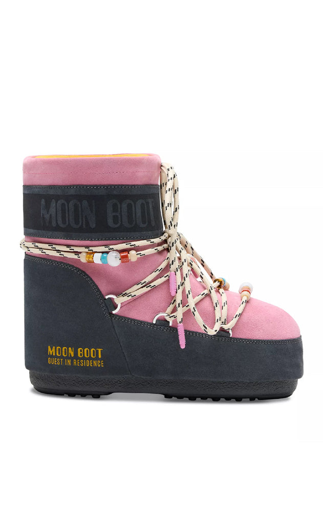 Moon Boot Støvler - MB x Gir Low - Grey/Rose