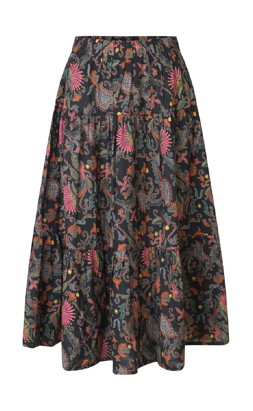 Lollys Laundry Skjørt - Morning LL Midi - Flower Print