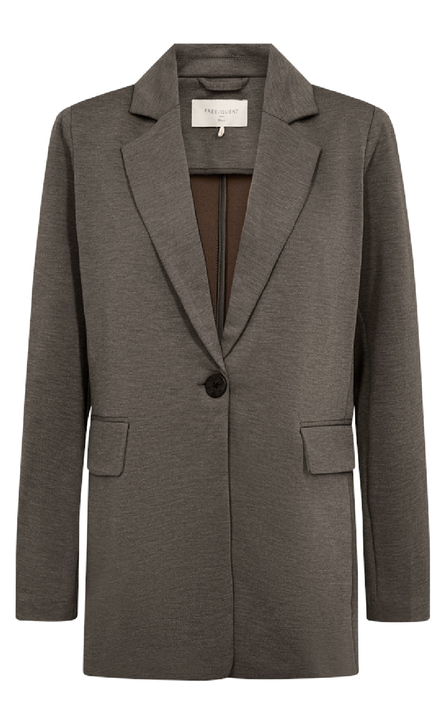 Freequent Jakke / Blazer - Nanni Structure - Morel Melange