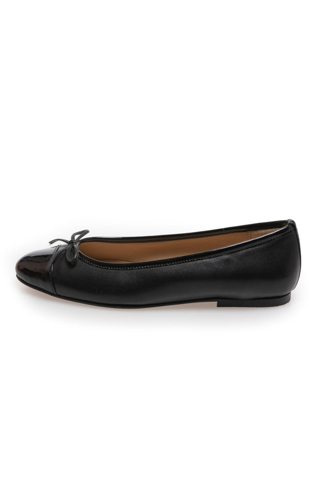 Copenhagen Shoes ballarina - Like Moving Patent Toe - Black Patent