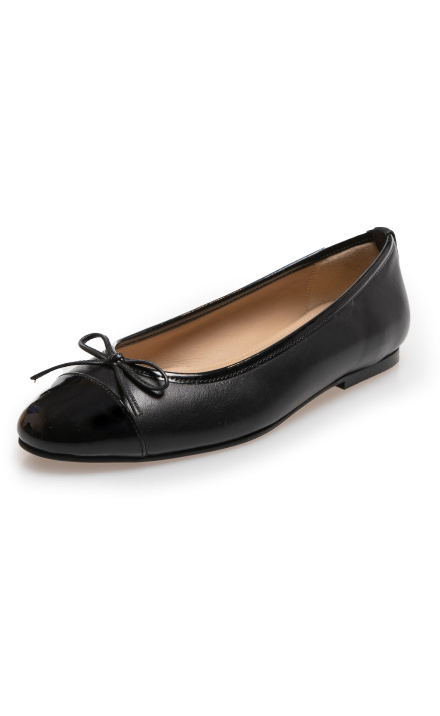 Copenhagen Shoes ballarina - Like Moving Patent Toe - Black Patent