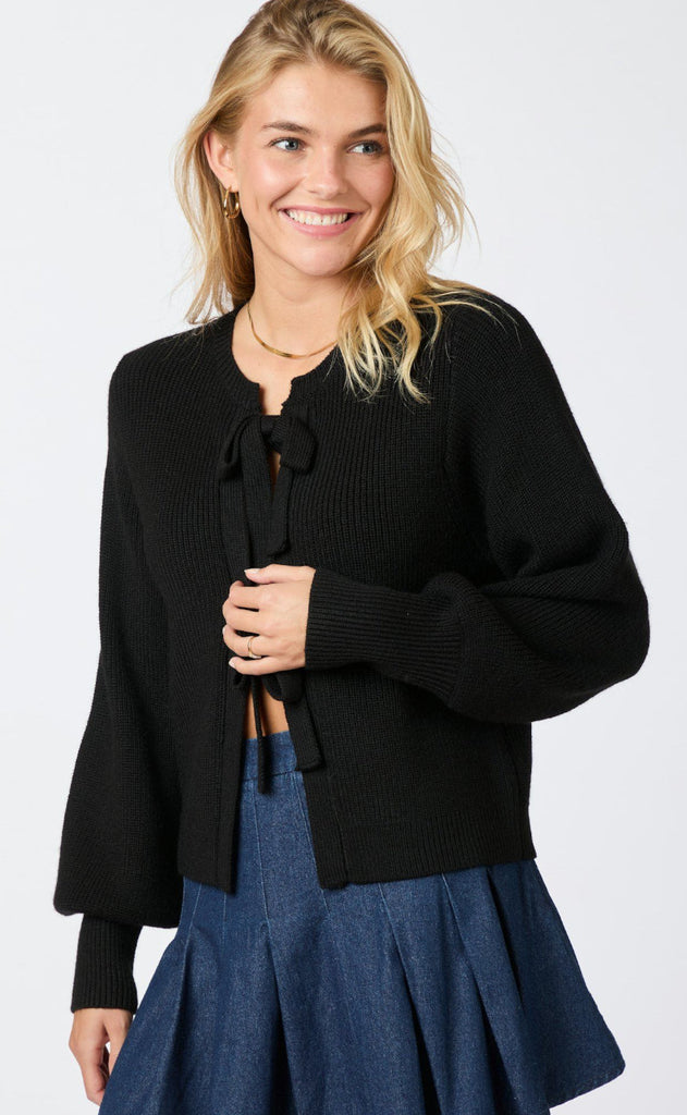 Neo Noir Cardigan - Muscado - Black