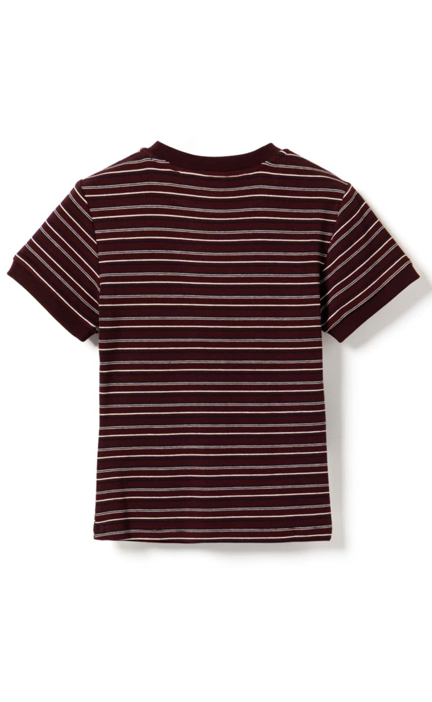 Noella Bluse - Mykel - Dizzy Burgundy Stripe
