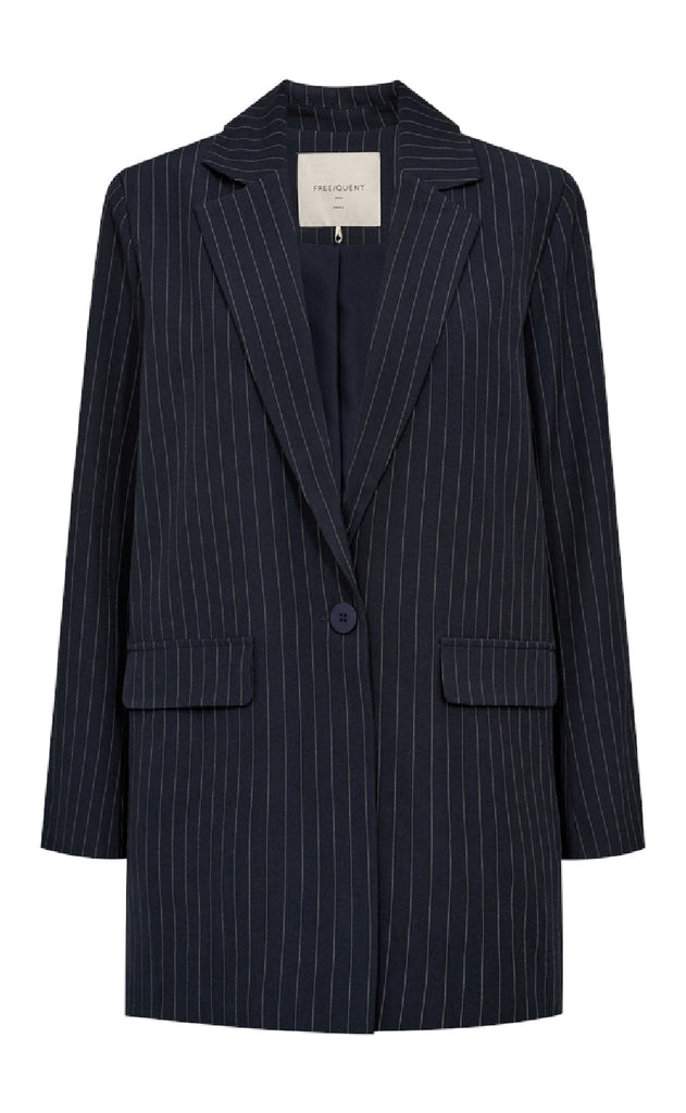 Freequent Blazer - Mynte - Salute w. Star Off-white