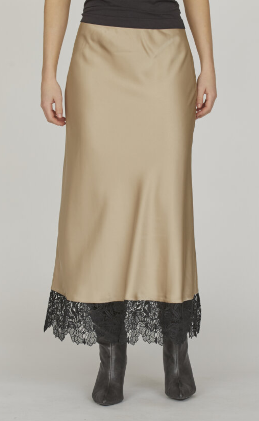 Love & Divine Skjørt - Love1118 - Beige/Black