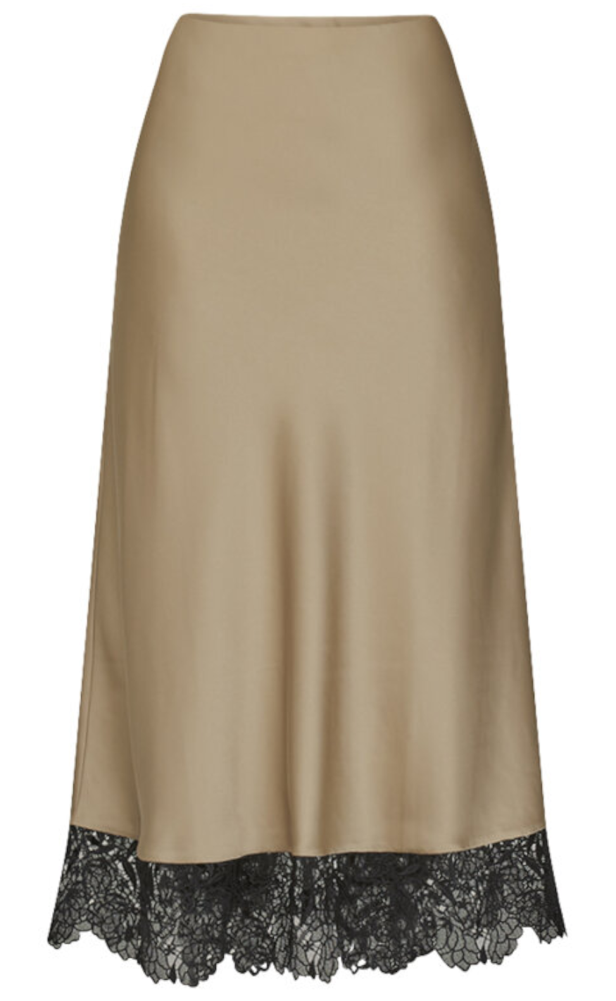 Love & Divine Skjørt - Love1118 - Beige/Black
