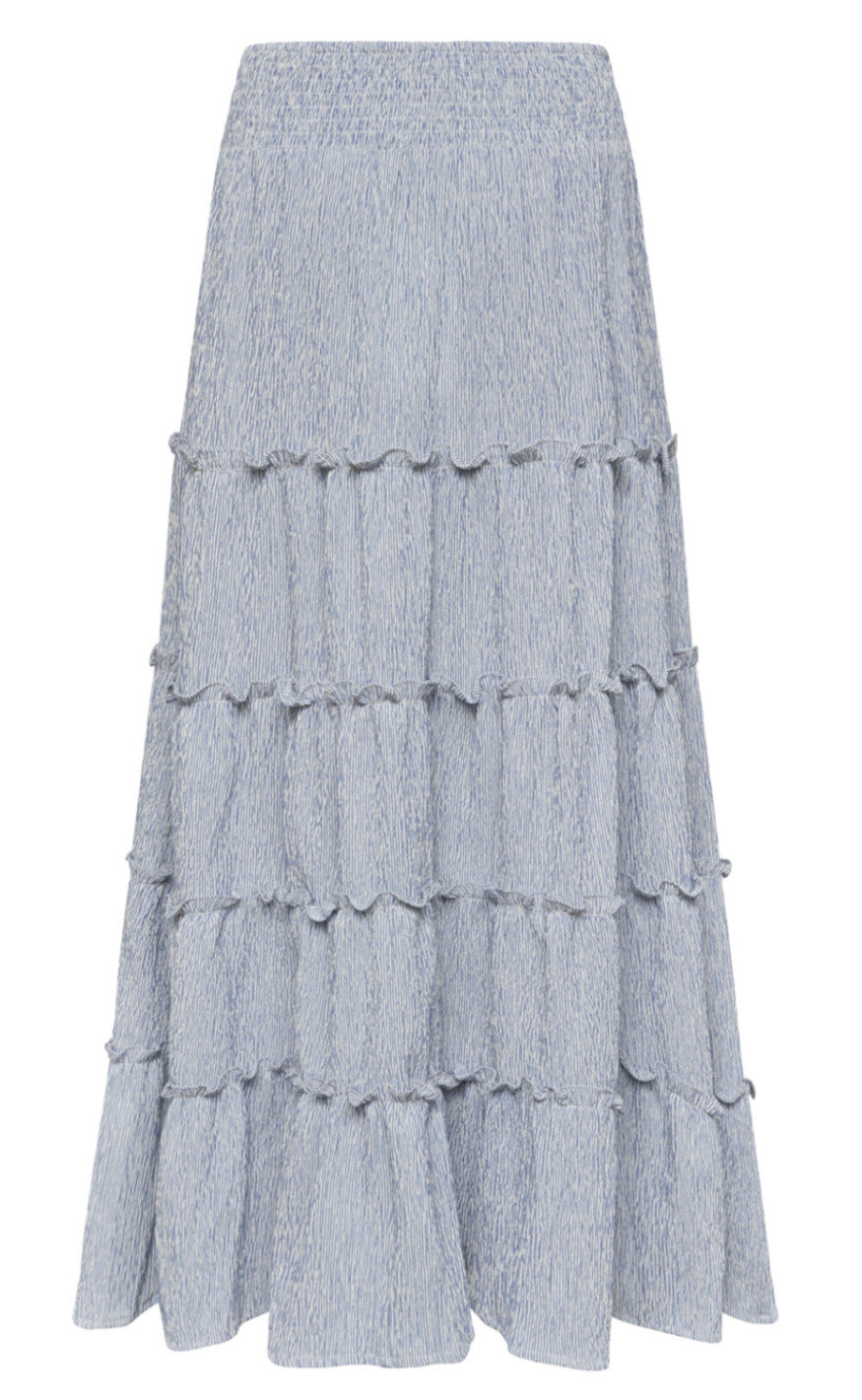 Love & Divine Skjørt - Love1326 - Blue/White Stripe