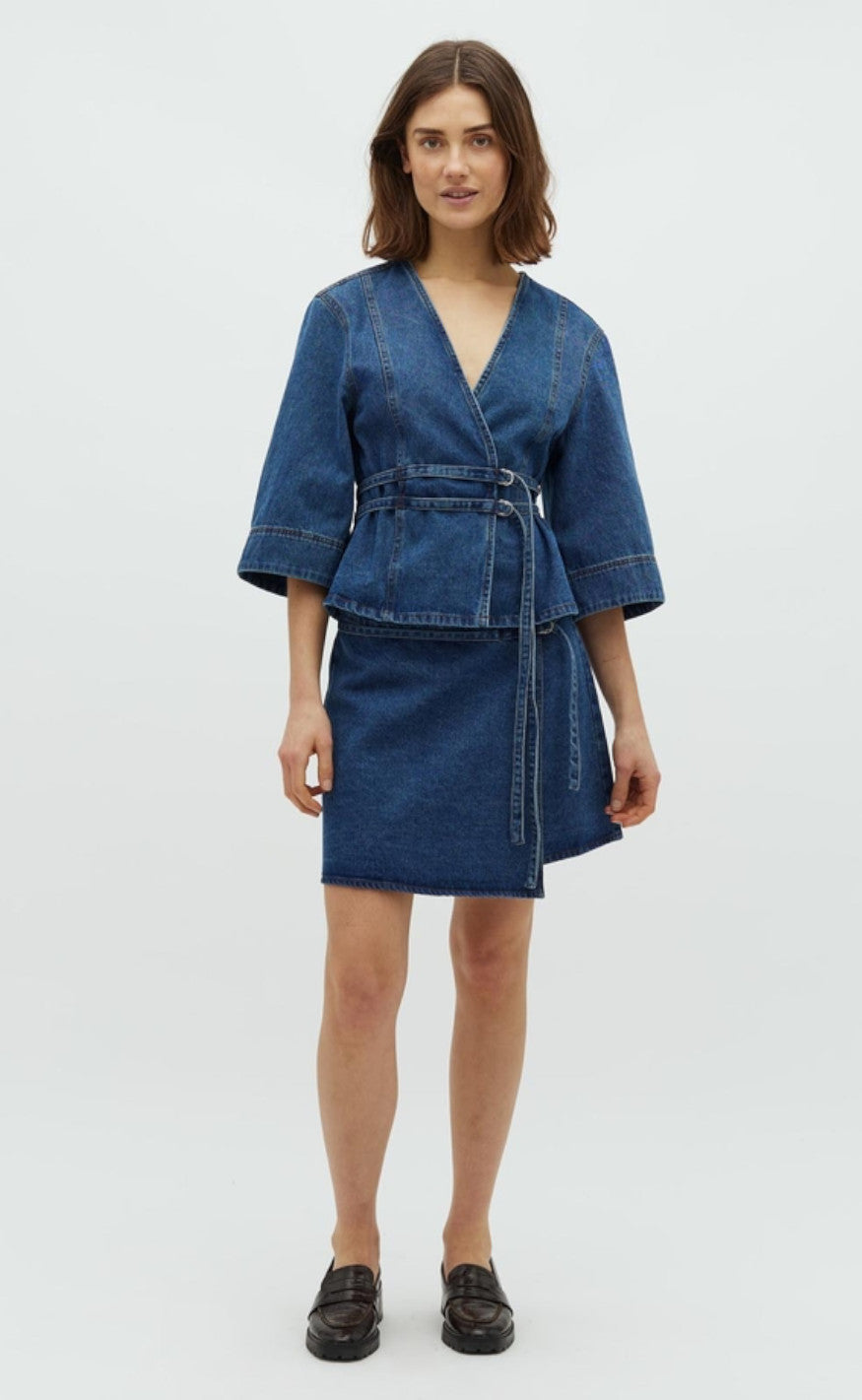 Global Funk Skjørt - Caja - Vintage Blue Wash