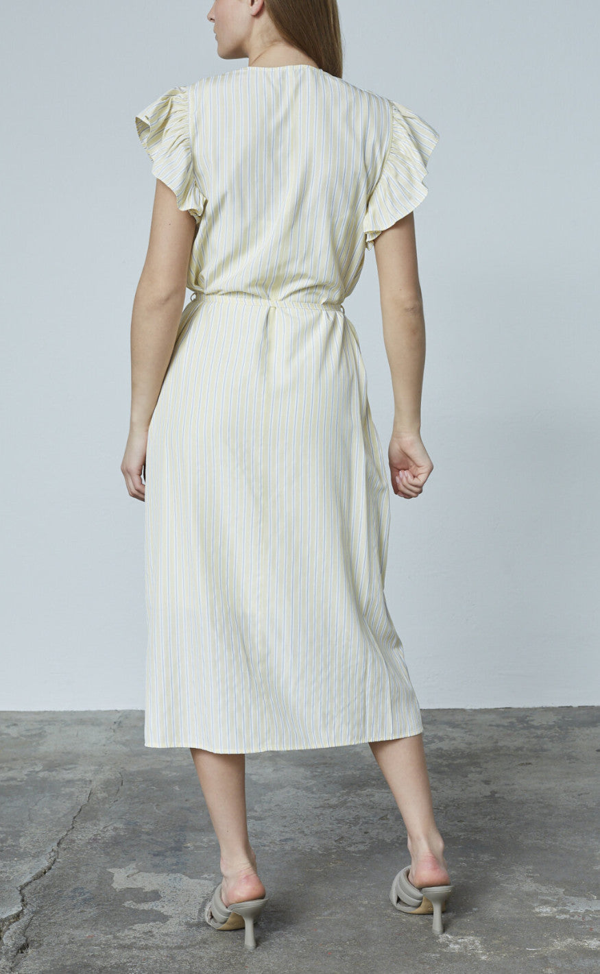 Love & Divine Kjole - Love1383 - Baby Pink/Stripe