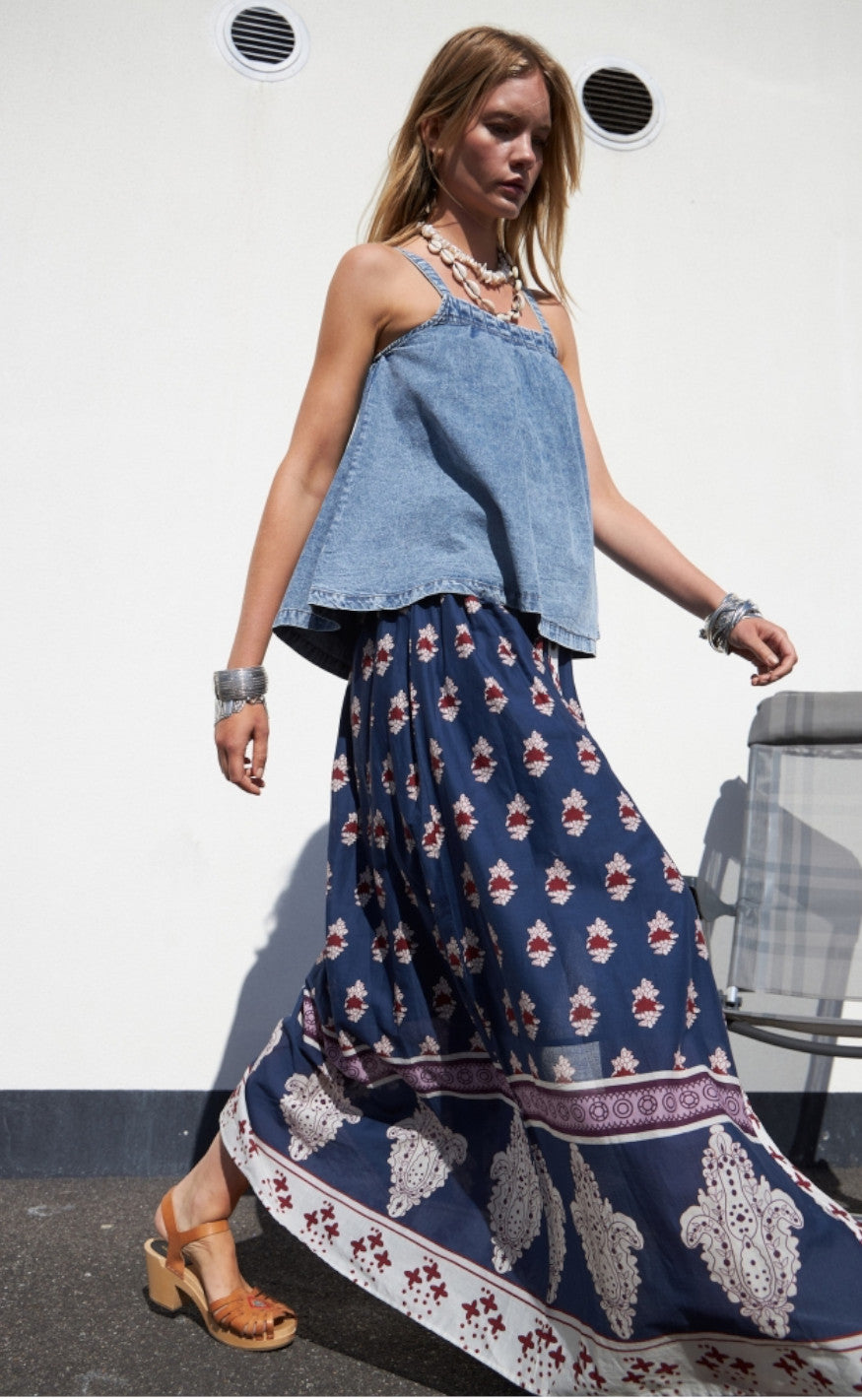 Lollys Laundry Skjørt - Rio - Dark Blue