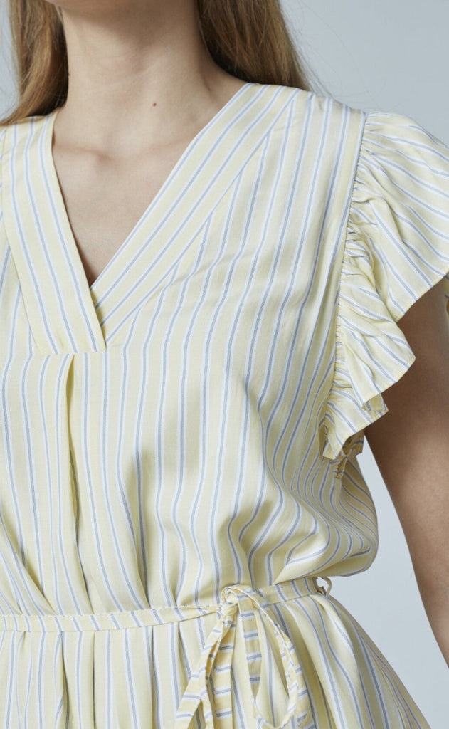 Love & Divine Kjole - Love1383 - Baby Pink/Stripe