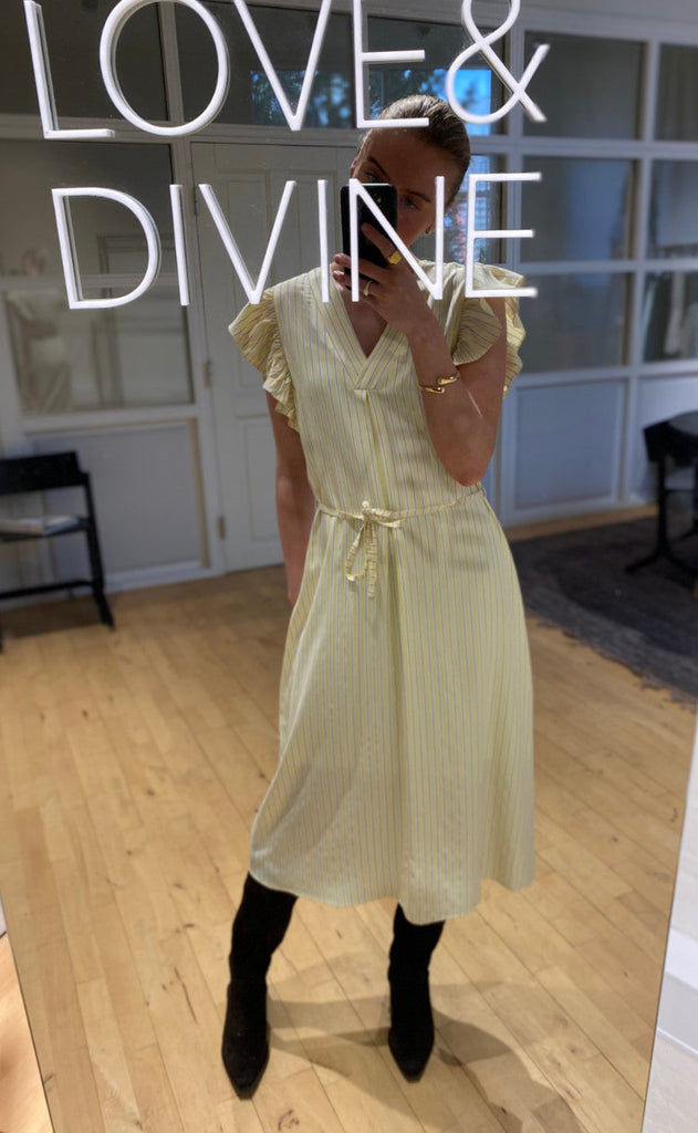 Love & Divine Kjole - Love1383 - Baby Pink/Stripe