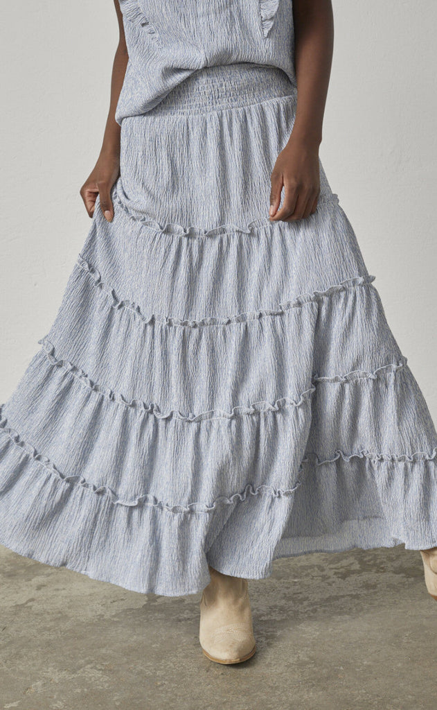 Love & Divine Skjørt - Love1326 - Blue/White Stripe