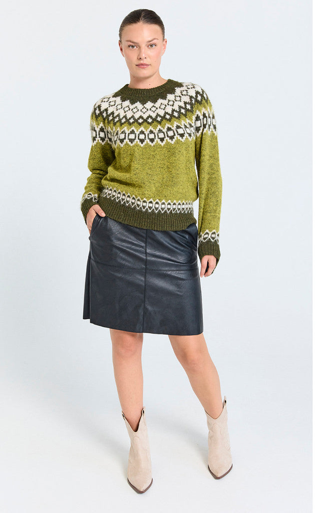 Freequent Skjørt - Harley - Black