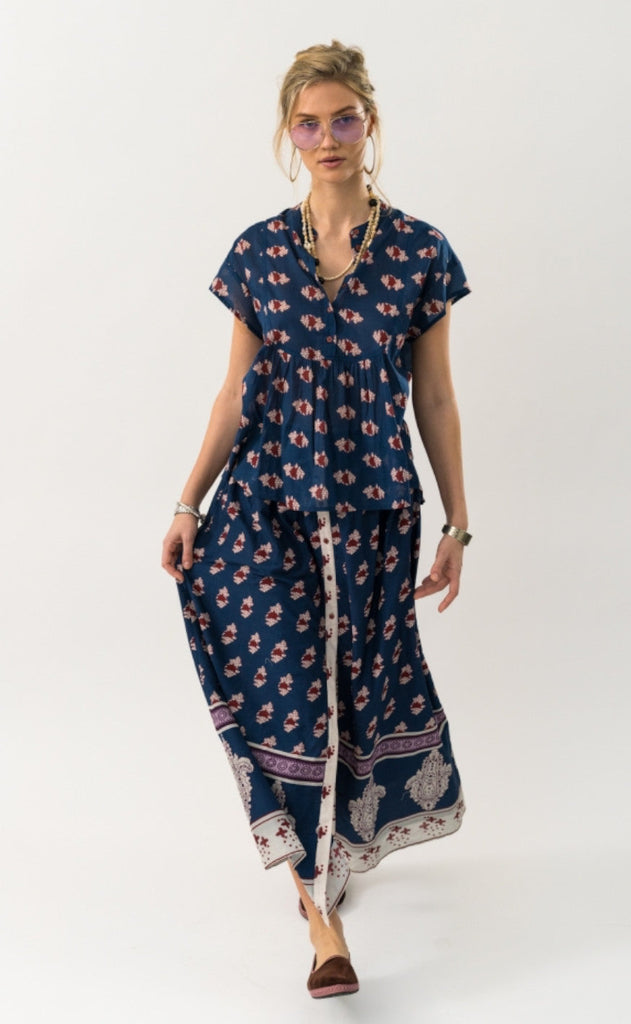 Lollys Laundry Skjørt - Rio - Dark Blue