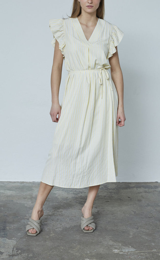 Love & Divine Kjole - Love1383 - Baby Pink/Stripe