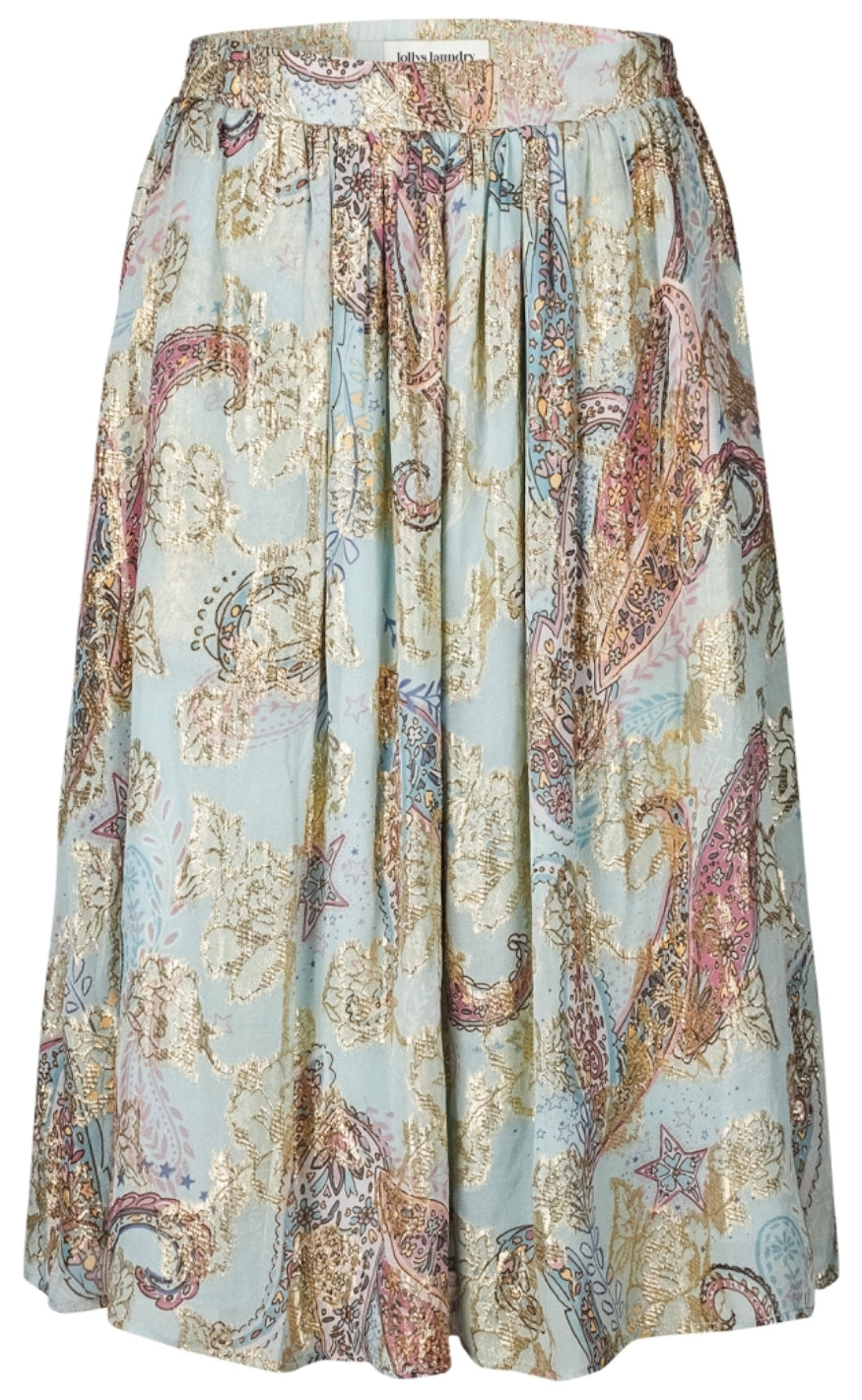 Lollys Laundry Midi Skjørt - Ella - Light Blue