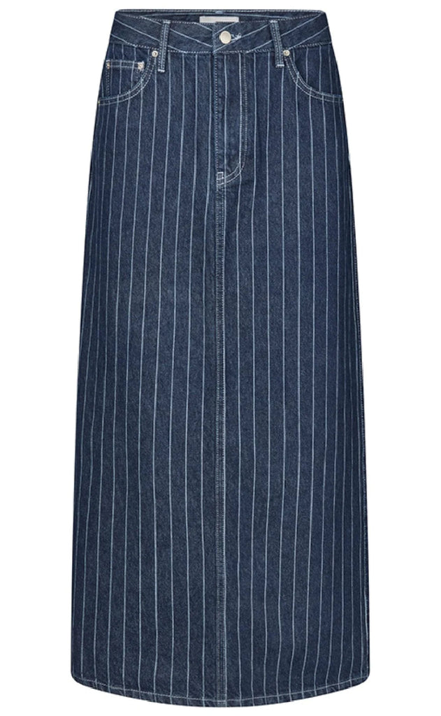 Global Funk Skjørt - Joance-G - Navy Pinstripe