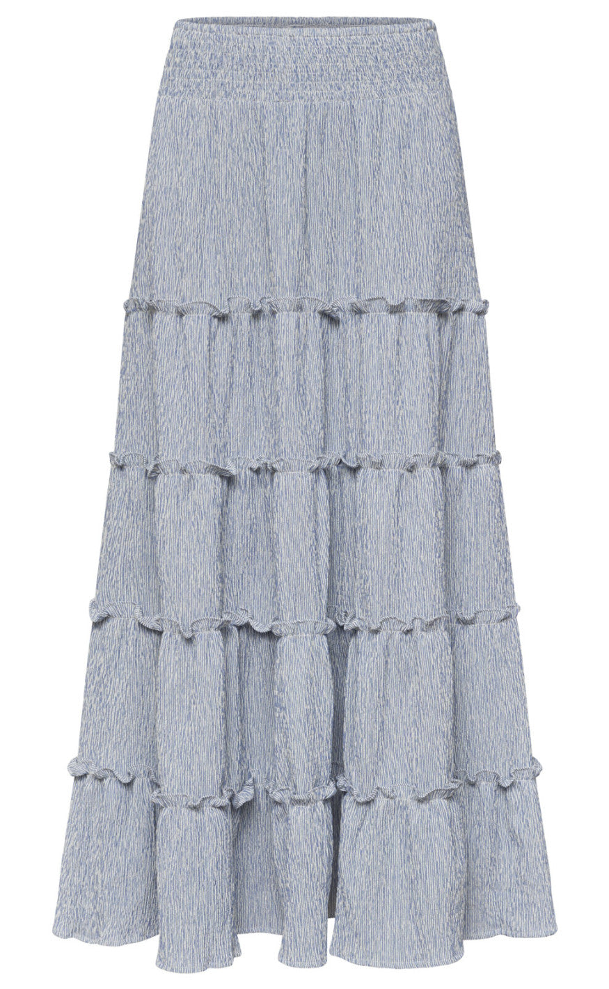 Love & Divine Skjørt - Love1326 - Blue/White Stripe
