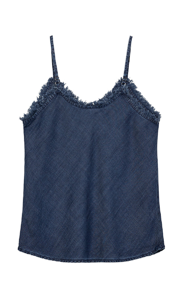 Freequent Topp - Renna - Medium Blue Denim