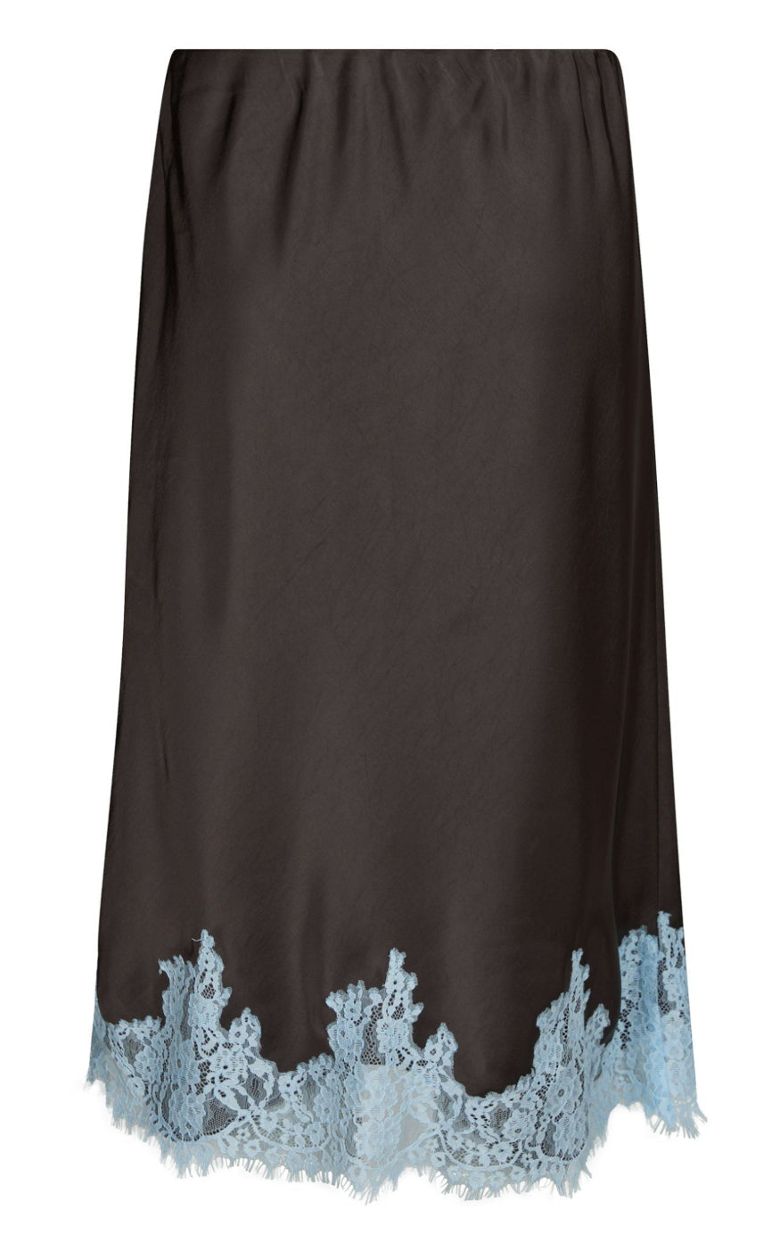 Neo Noir Skjørt - Naira Lace - Dark Brown