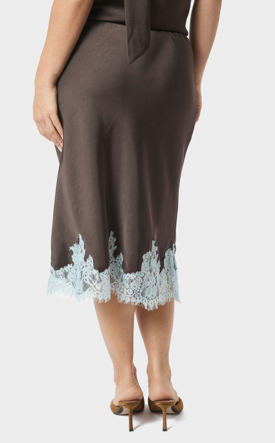 Neo Noir Skjørt - Naira Lace - Dark Brown