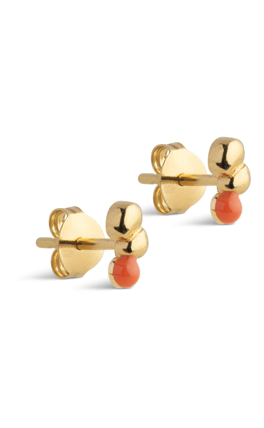 ENAMEL Copenhagen Øreringer - Nara - Light Coral