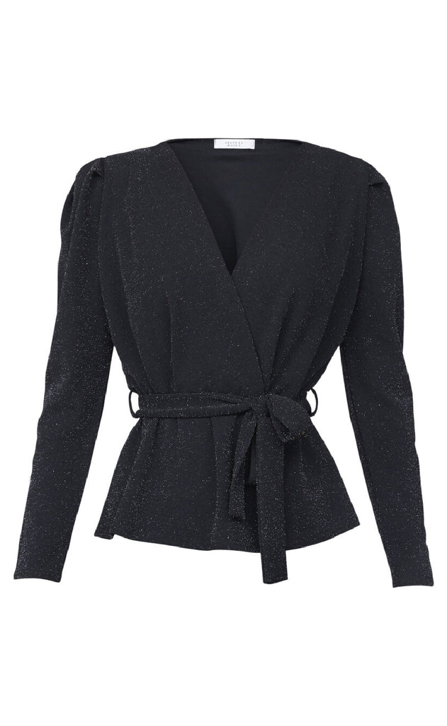 Sisters Point Bluse - Nasa-LS1 - Black/Silver