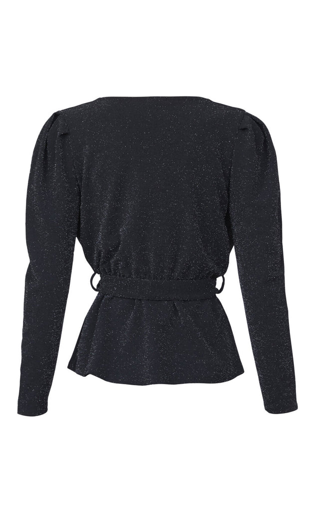 Sisters Point Bluse - Nasa-LS1 - Black/Silver