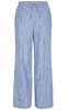 Pieces Bukser - Apia - Nautical Blue/Bright White