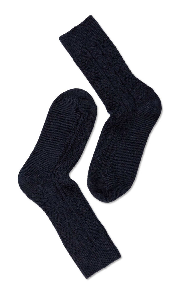 Oroblu Strømper - Woman Wool Cable - Navy