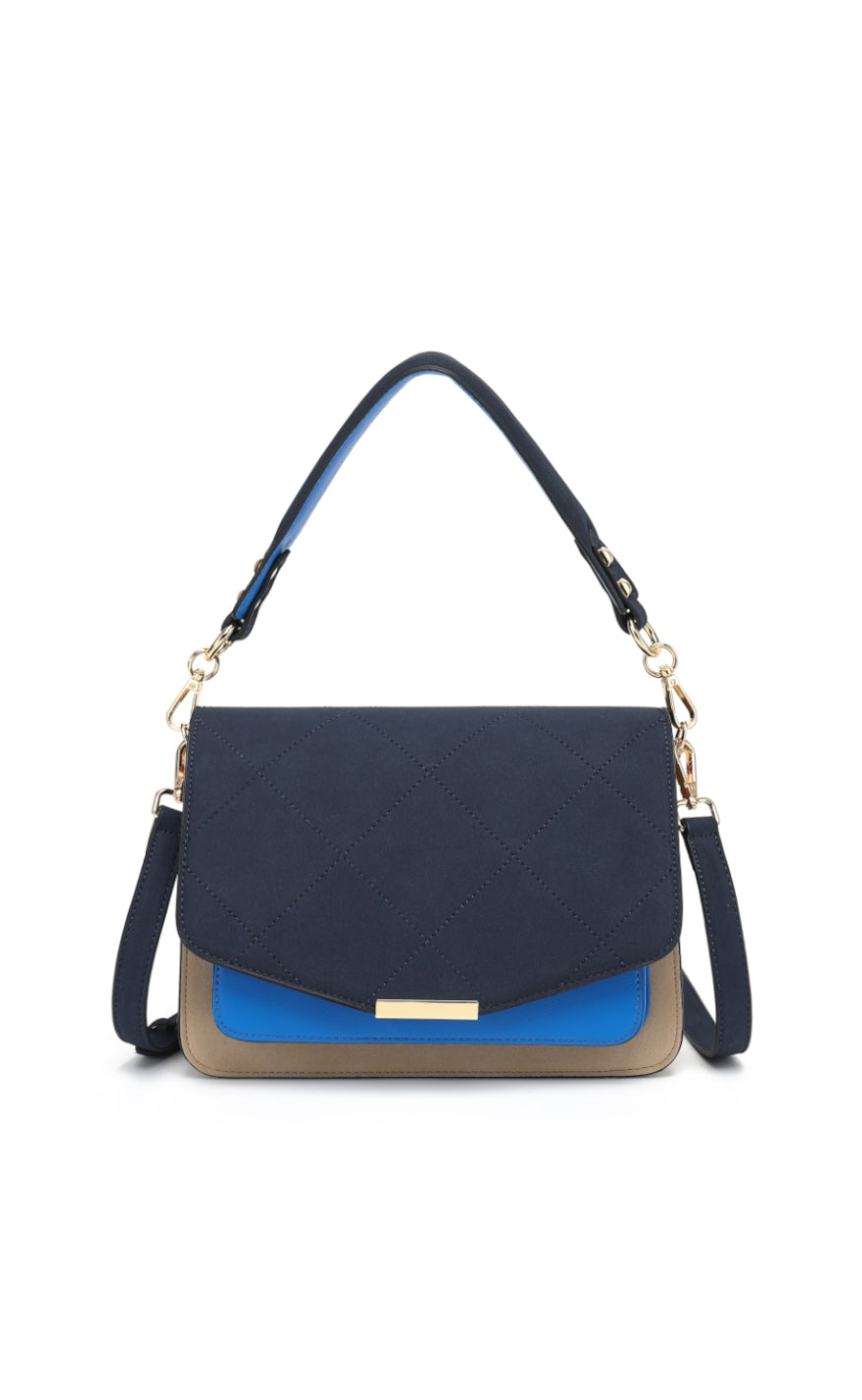 Noella Veske - Blanca Multi Medium - Navy/Sand/Blue