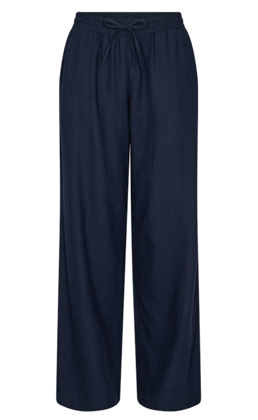 Freequent Bukser - Lava  - Navy Blazer