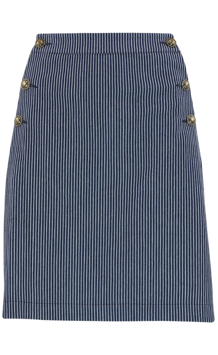 Continue Skjørt - Gabby - Blue Stripe