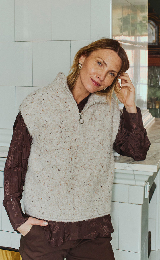 Freequent Vest - Grsnemes - Moonbeam Melange