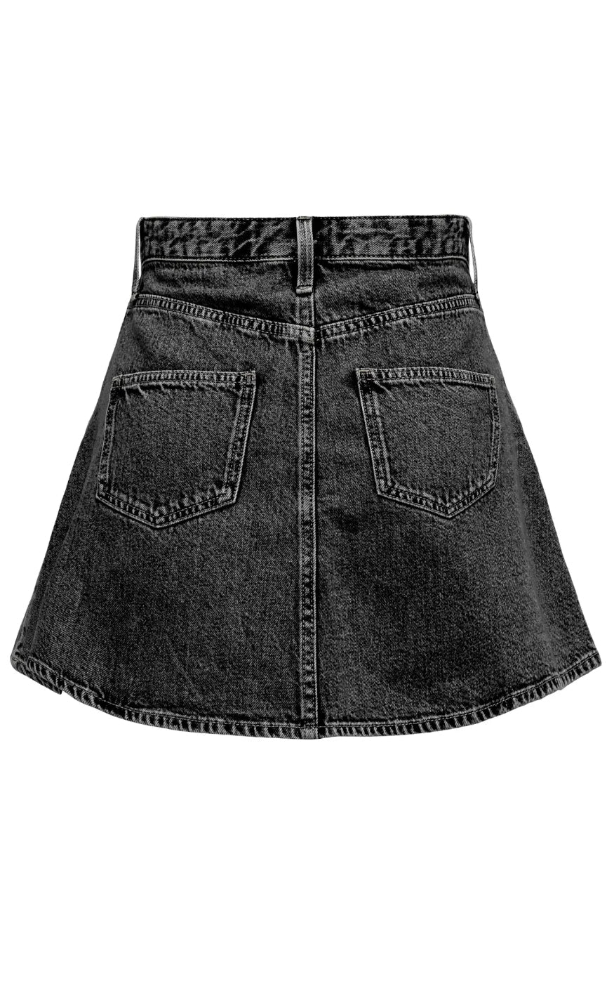 ONLY Skjørt - Eden - Washed Black