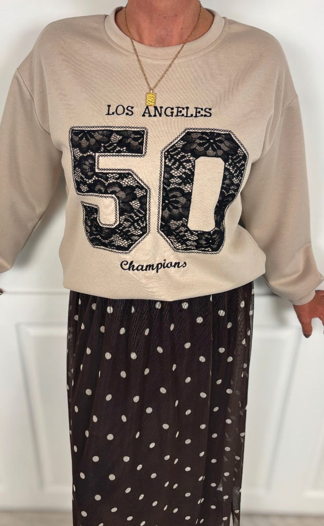 Marta Du Chateau Sweatshirt - Liora - Fango/Black